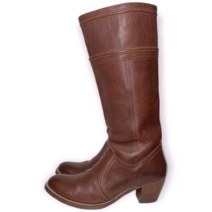 Frye Women’s Size 11 Redwood Pebbled Leather Jane 14L Heeled Knee High Boots